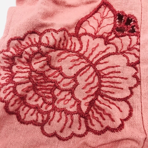 Embroidered Linen Tank Top - Picture 4 of 8